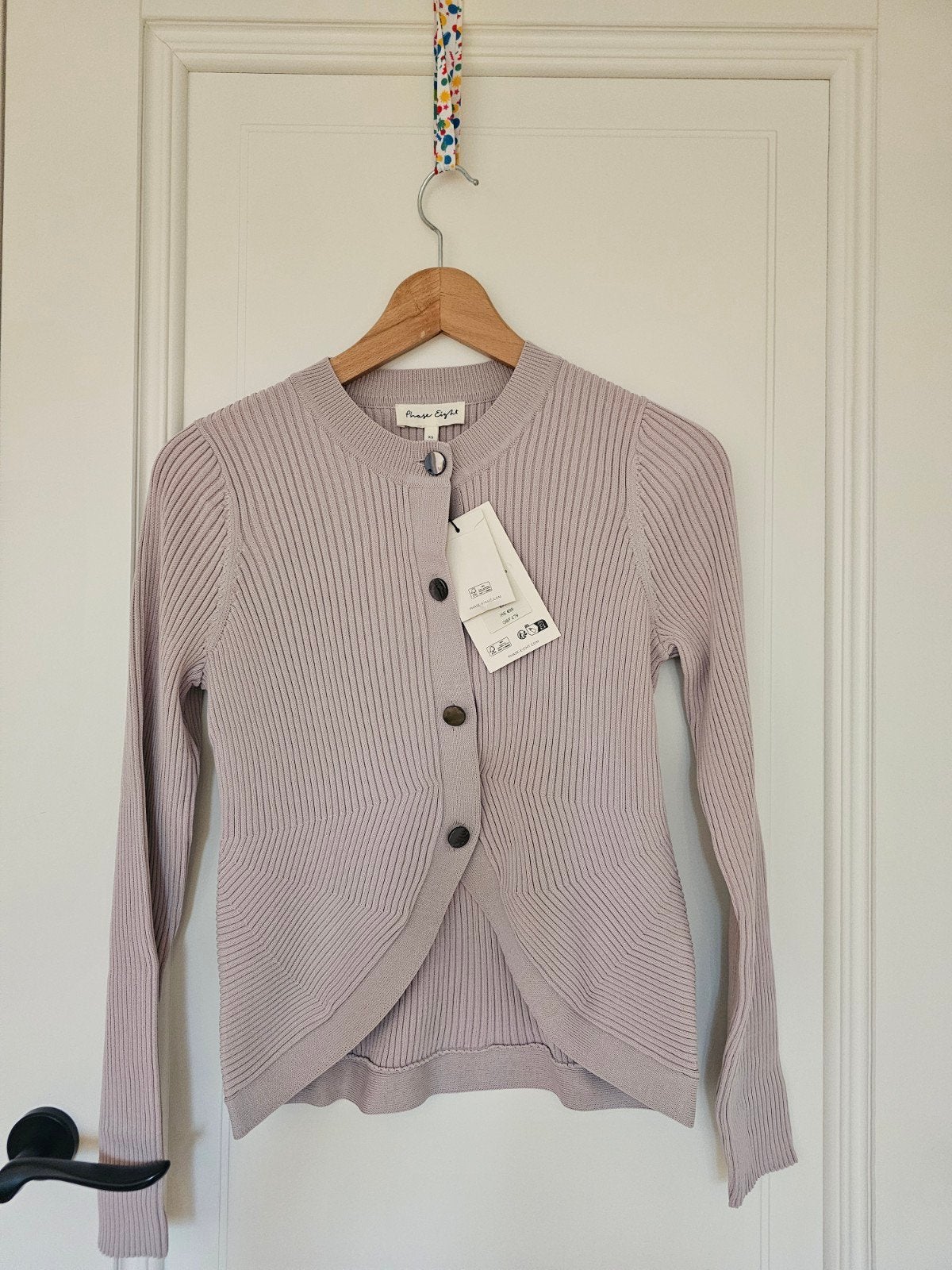 Phase Eight Ribgebreid Vest - Nieuw met kaartjes, Kleding | Dames, Truien en Vesten, Paars, Nieuw, Ophalen of Verzenden, Phase Eight