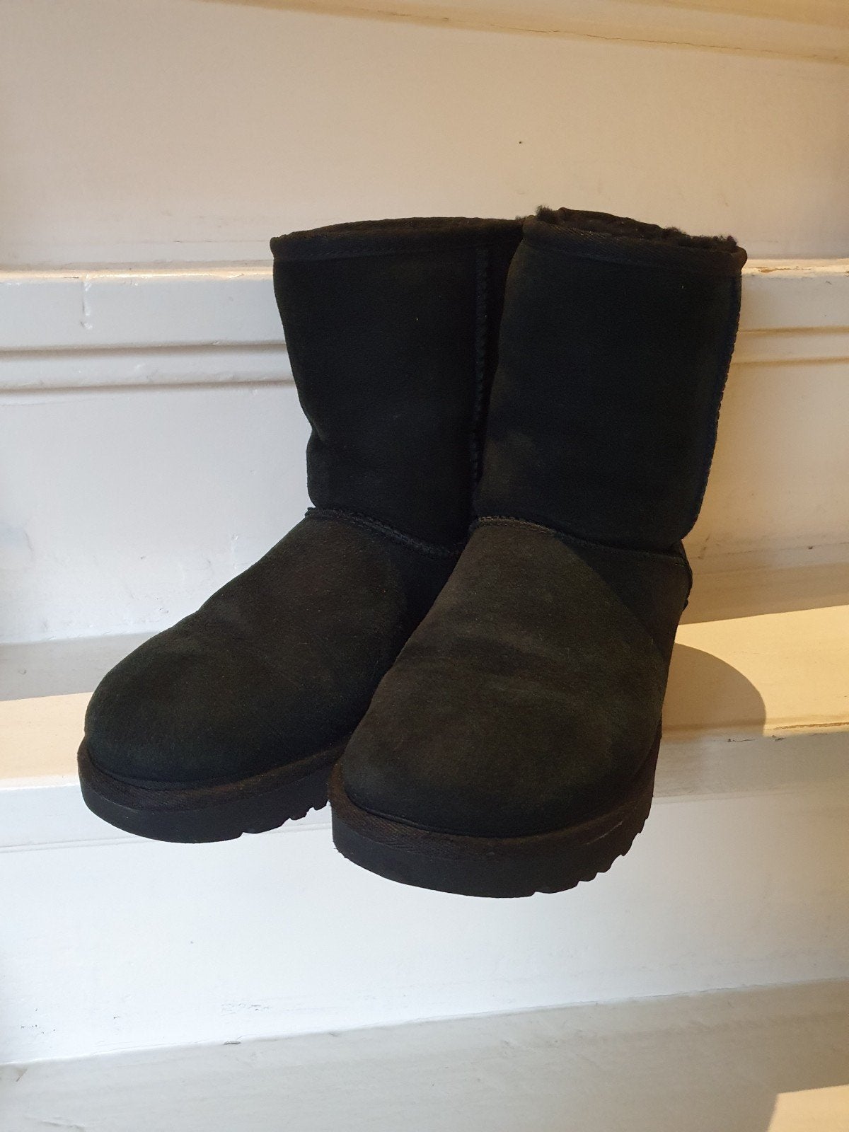 Ugg classic short Zwart, UGG, Verzenden, Zwart, Lage of Enkellaarzen