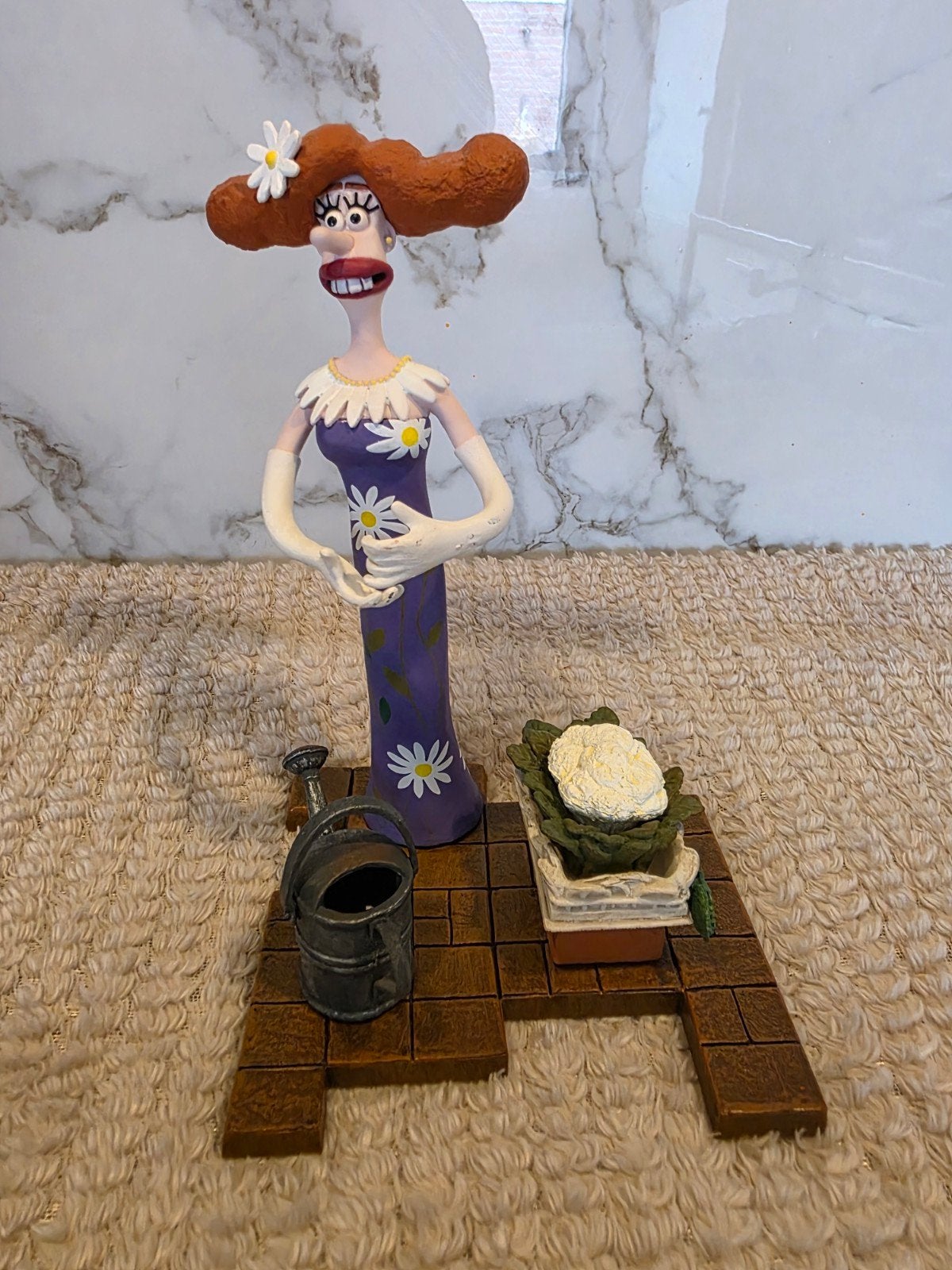 McFarlane Wallace & Gromit Lady Tottington figuur met base, Ophalen of Verzenden, Zo goed als nieuw