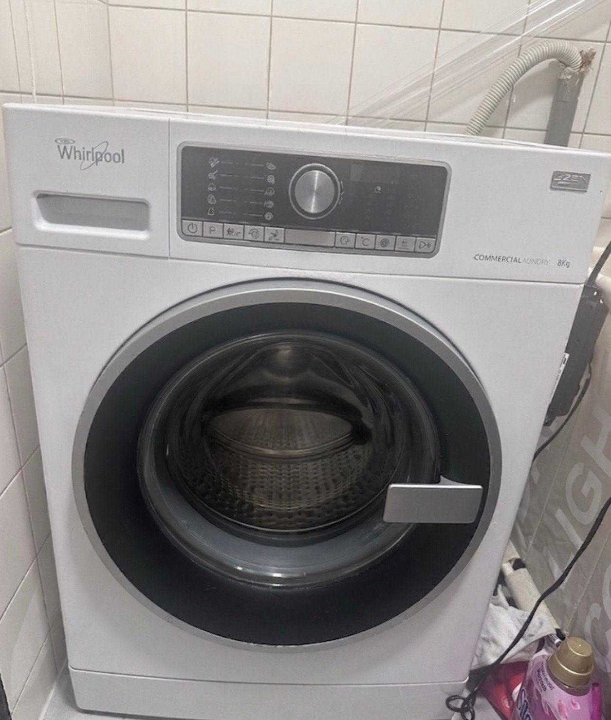 Whirlpool Wasmachine 8kg, Ophalen, 1200 tot 1600 toeren, Gebruikt, 8 tot 10 kg