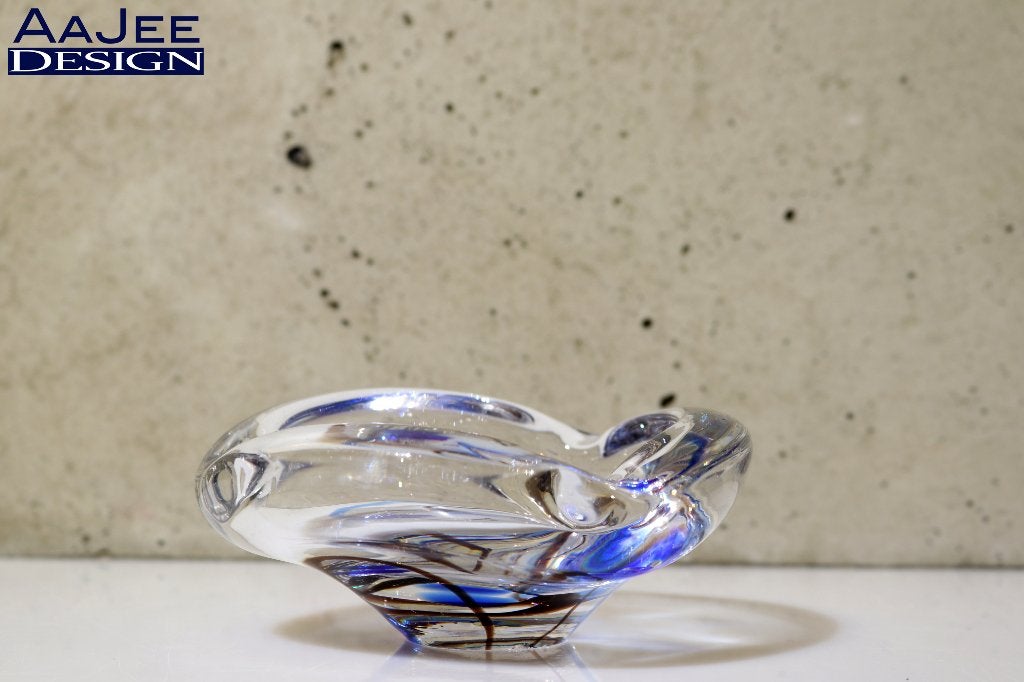 Kristalunie Maastricht - Max Verboeket - Asbak - 1960's, Antiek en Kunst, Antiek | Glas en Kristal, Ophalen of Verzenden