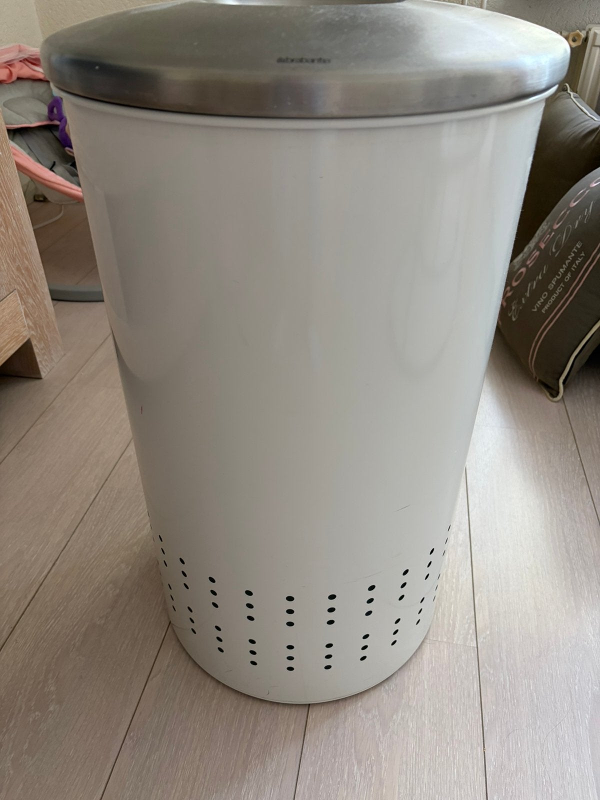 Wasmand brabantia, Ophalen, Zo goed als nieuw, Rvs