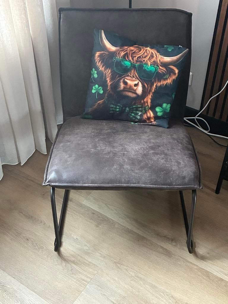 Mooie relax stoel, Gebruikt, Ophalen of Verzenden, Metaal, Eén
