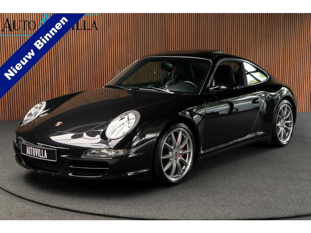 Porsche 911 3.8 Carrera 4S Open dak Bose Alcantarahemel Navi, Automaat, Gebruikt, Zwart, 4 stoelen