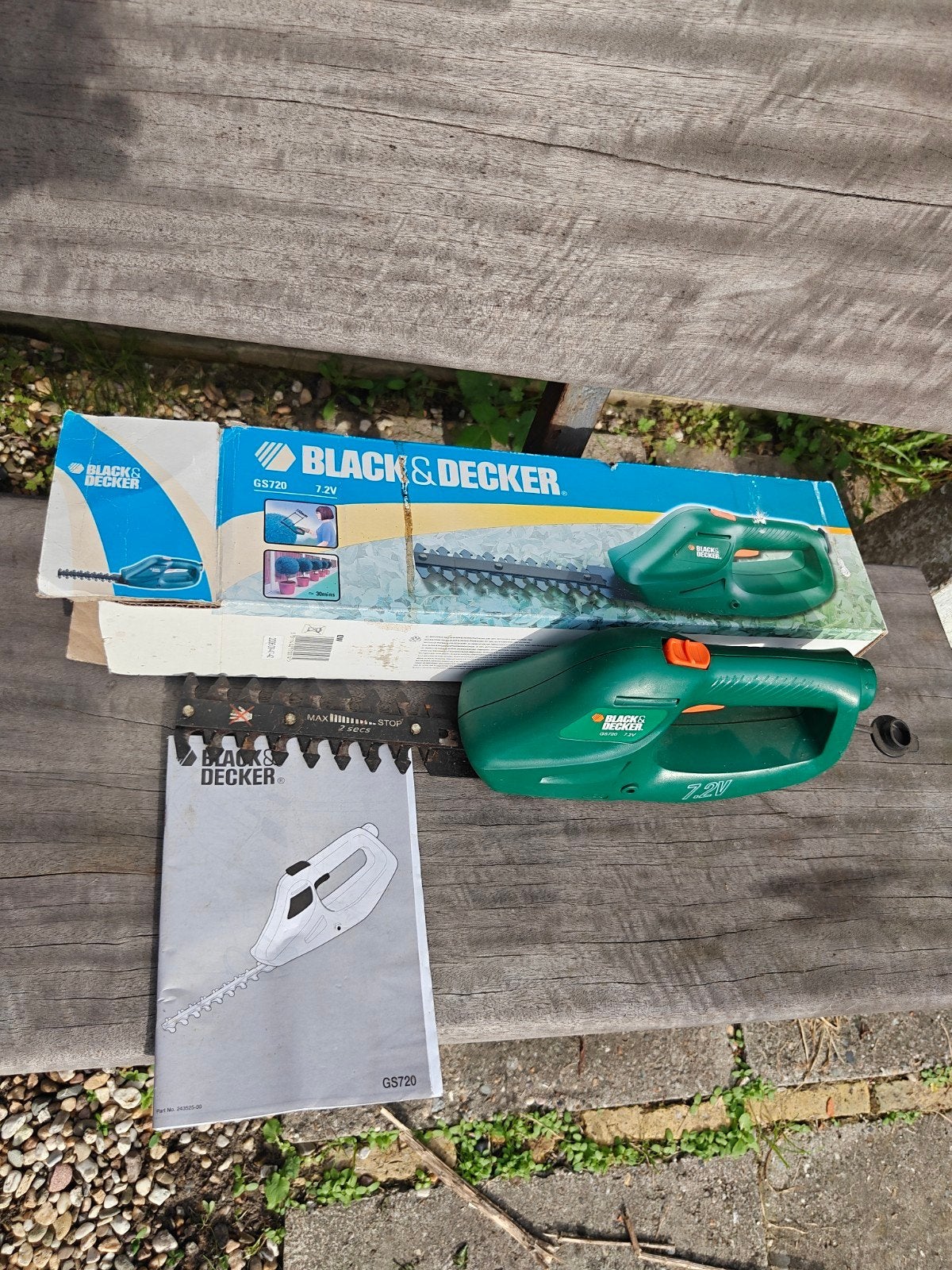 Black & Decker GS720 7.2V Heggenschaar, Ophalen, Gebruikt, Accu, Black & Decker