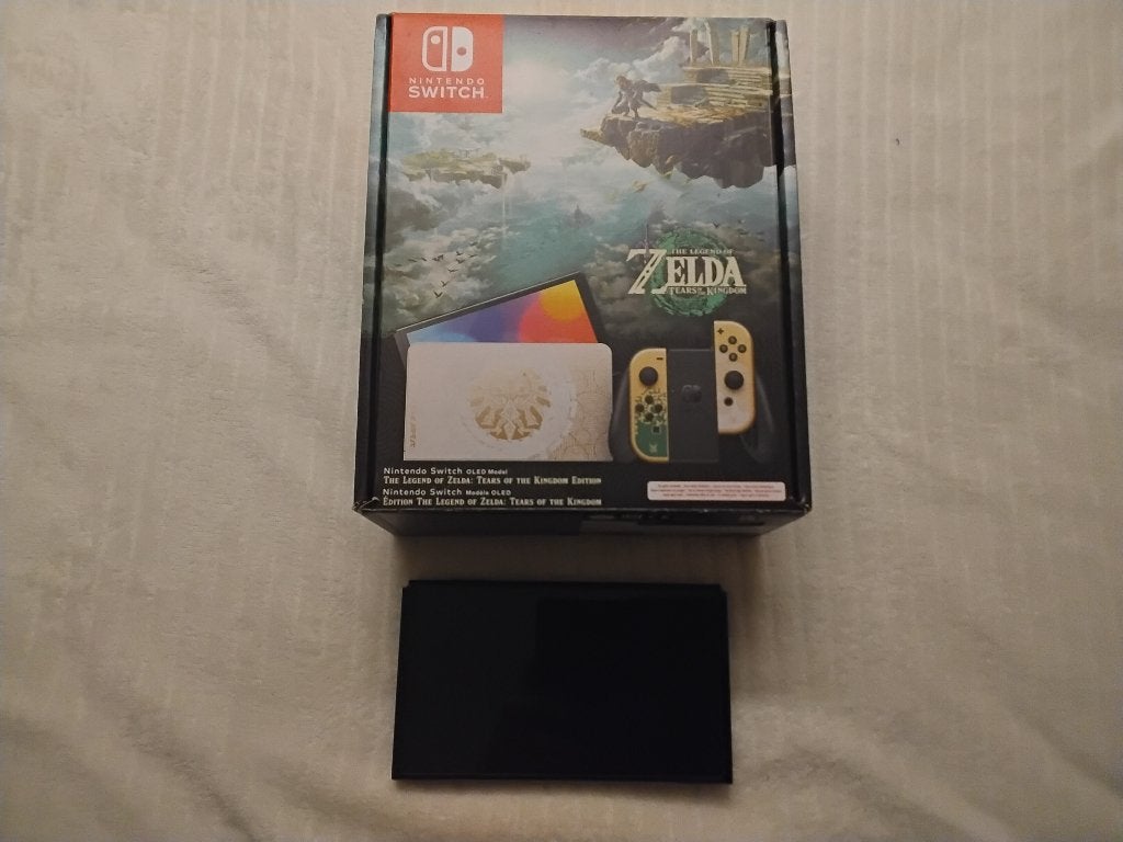 Nintendo switch oled zelda limited edition+zelda game, Verzenden, Zo goed als nieuw, Met 2 controllers, Switch OLED