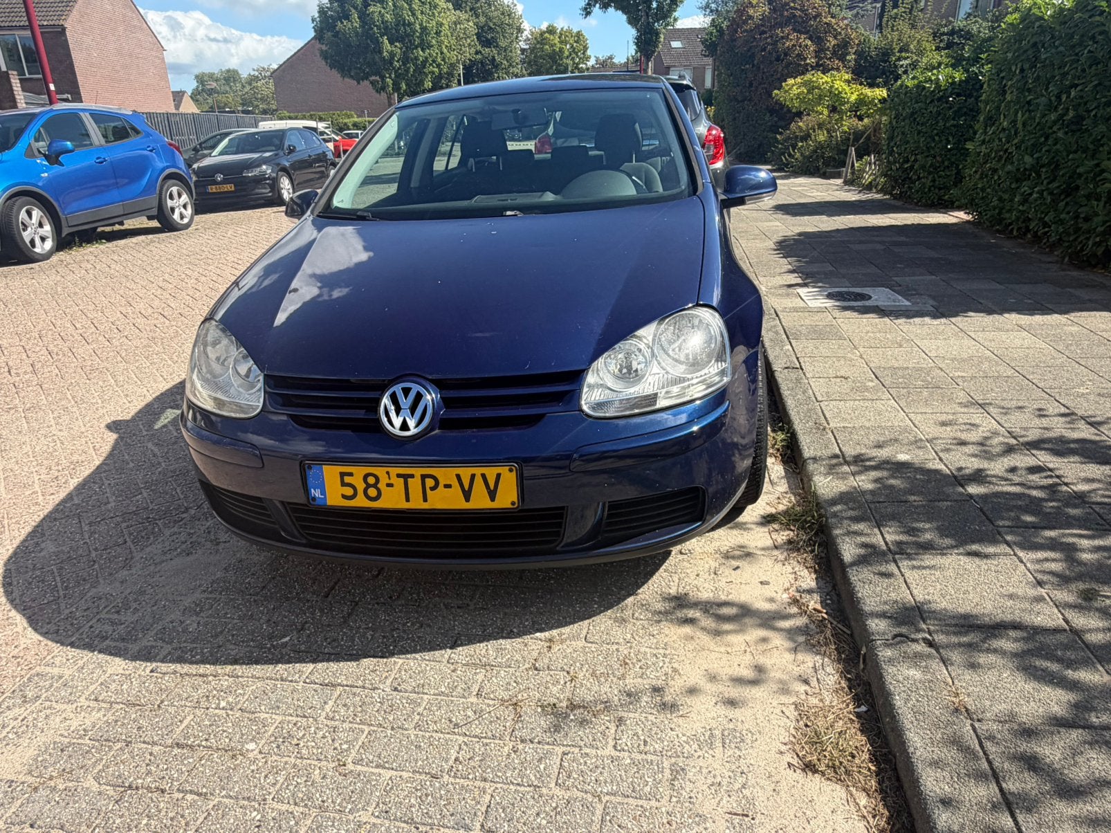 kms 128500 Volkswagen Golf 1.6 16V FSI 85KW 5D 2007 Blauw, Voorwielaandrijving, 1195 kg, Airbags, 4 cilinders