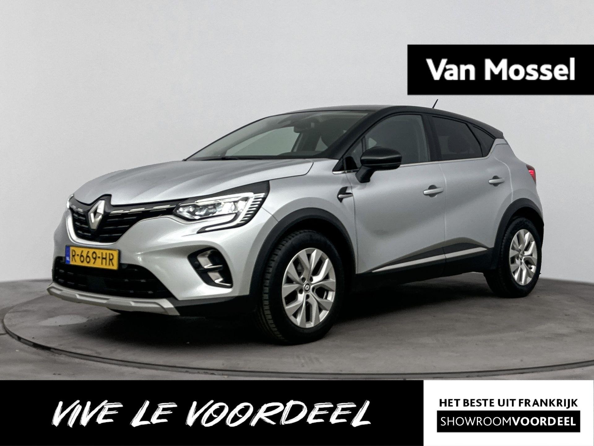 Renault Captur 1.0 TCe Intens 90PK | Trekhaak | Achteruitrij, Auto's, Voorwielaandrijving, Gebruikt, Euro 6, Leder en Stof
