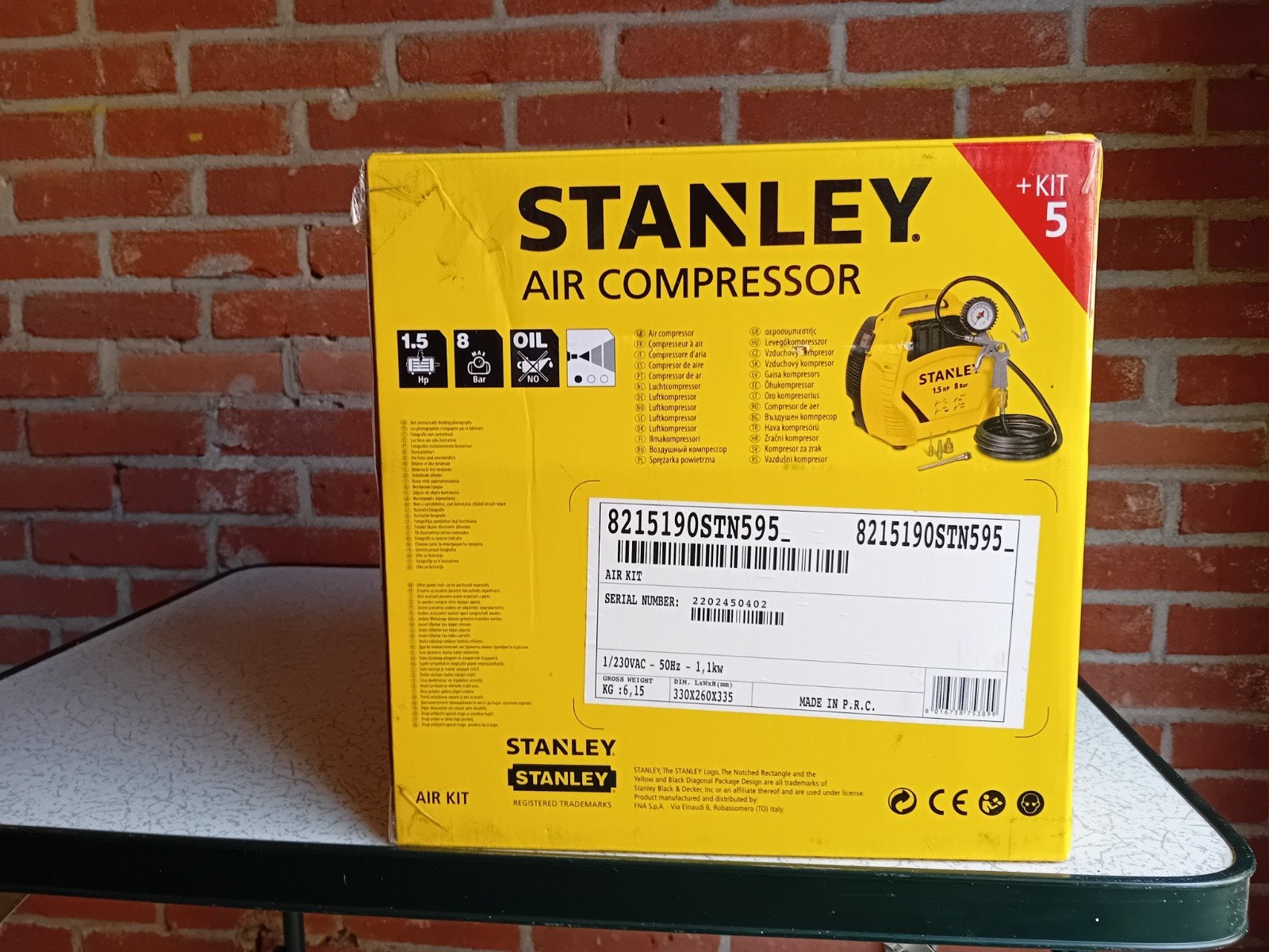 Te koop: lucht compressor., Doe-het-zelf en Verbouw, Compressors, Ophalen, 6 tot 10 bar, Zo goed als nieuw, Minder dan 200 liter/min