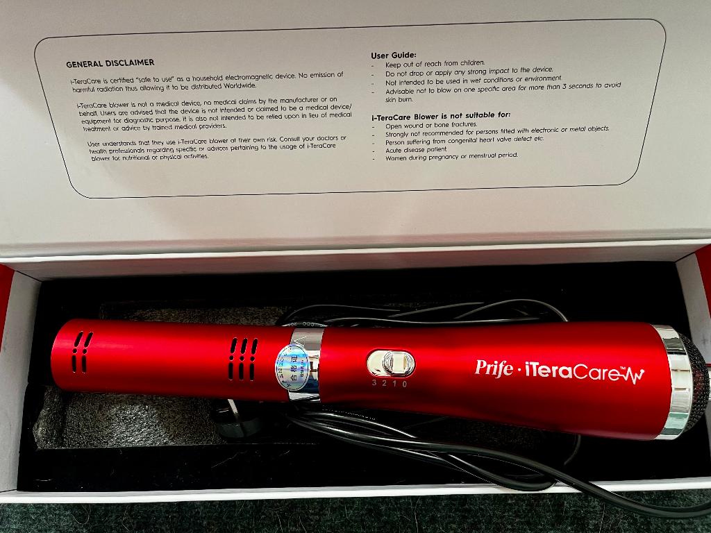 iTeraCare Hot Air Blower, Ophalen of Verzenden, Zo goed als nieuw, Lichaamsverzorging