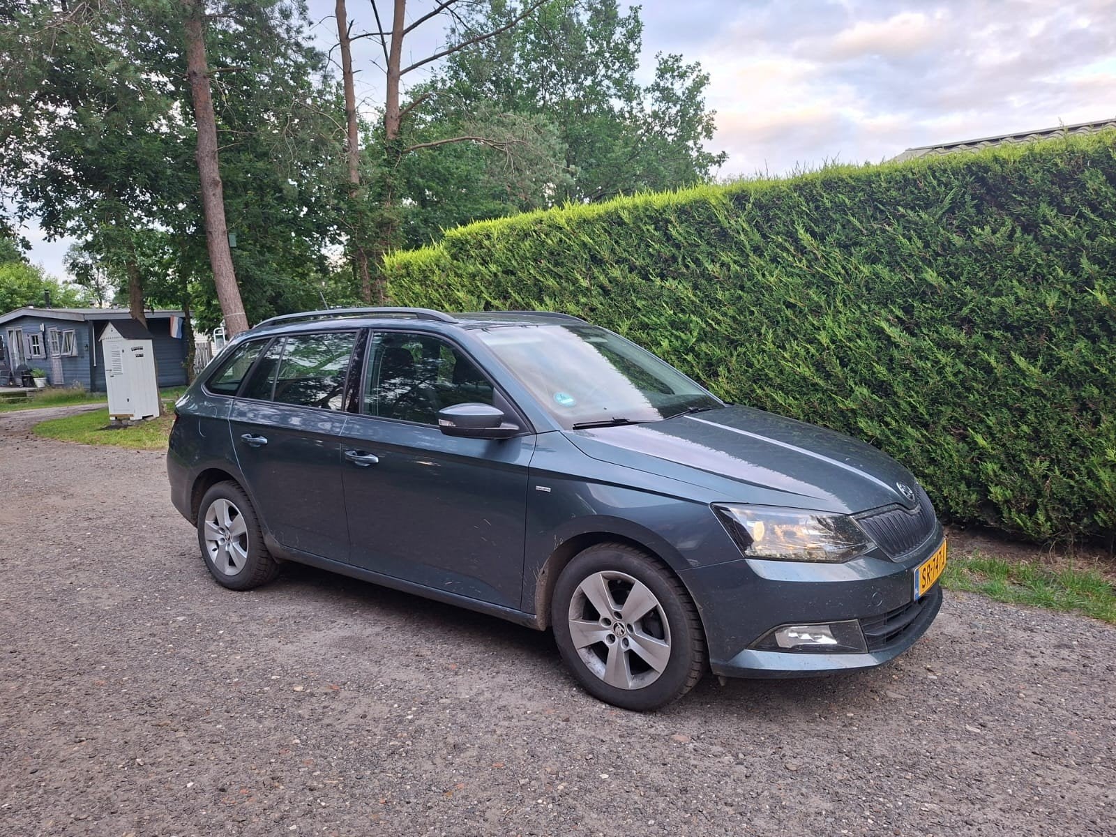 Skoda Fabia 1.0 TSI Greentech 95pk 2018 Grijs, Auto's, Voorwielaandrijving, Stof, 40 €/maand, Zwart