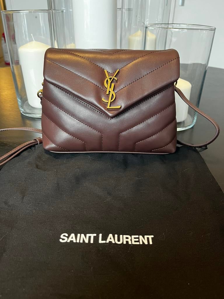 Yves Saint Laurent YSL Toy tas bag bruin leer goud, Ophalen of Verzenden, Nieuw, Bruin, Schoudertasje