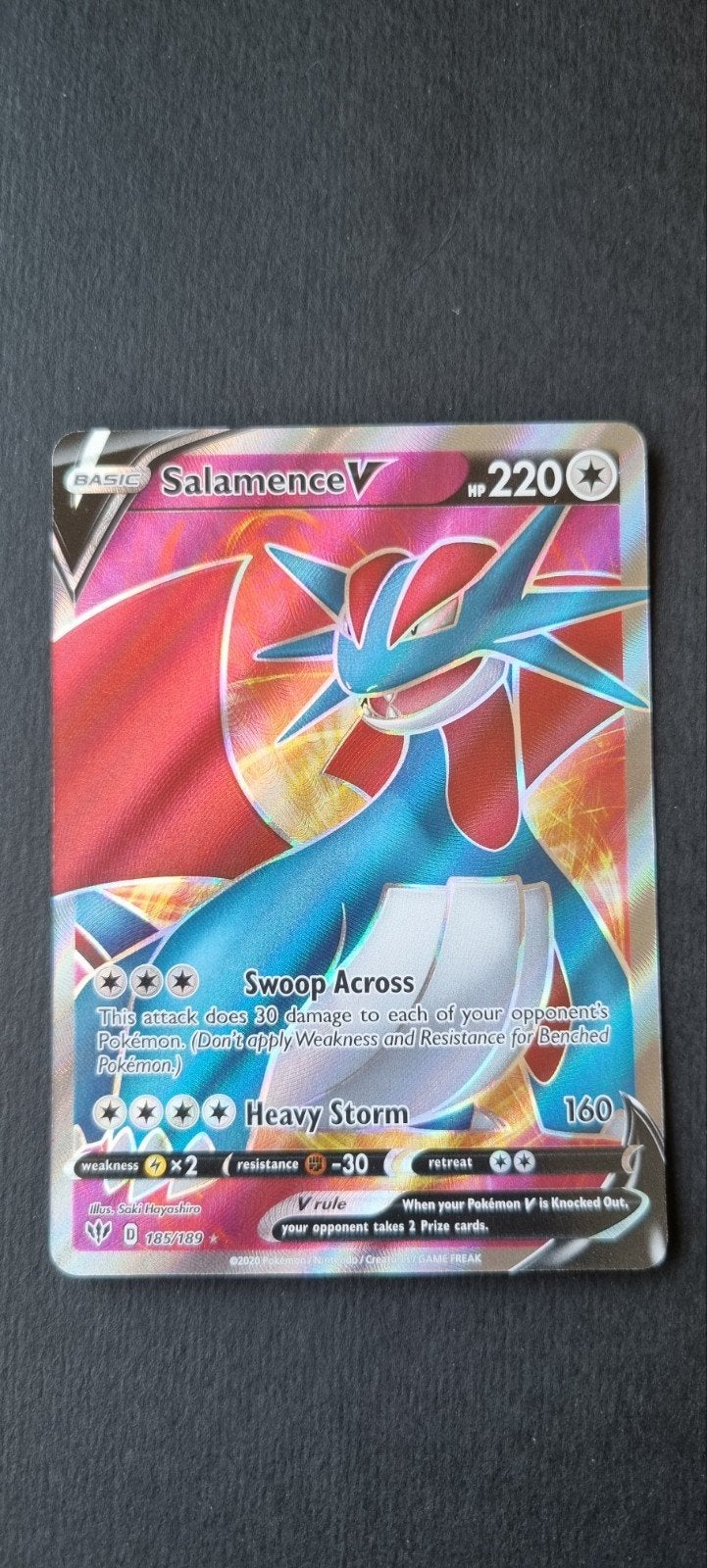 Salamence V DAA 185/189, Ophalen of Verzenden, Gebruikt, Losse kaart