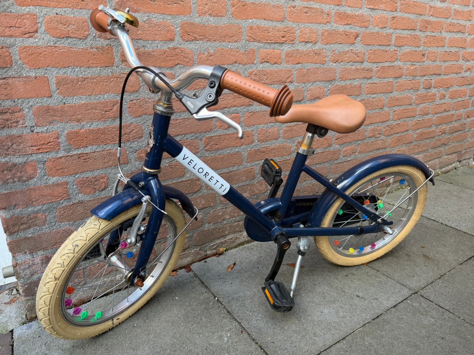 Veloretti 16 inch - Blue Yonder, Fietsen en Brommers, Fietsen | Kinderfietsjes, Ophalen, Terugtraprem, Zijwieltjes, 16 tot 20 inch