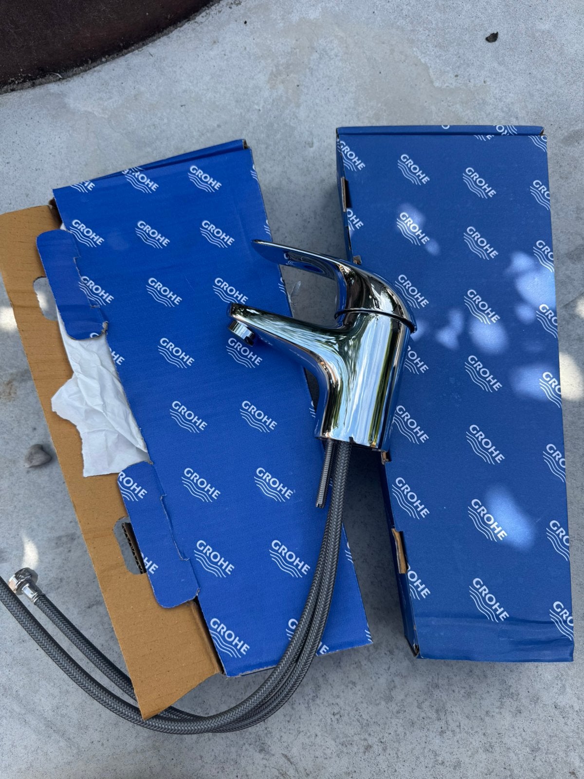 GROHE Euroeco 1-gats wastafelkraan Chroom nieuw 2 stuks, Ophalen of Verzenden, Nieuw, Overige kleuren, Overige typen