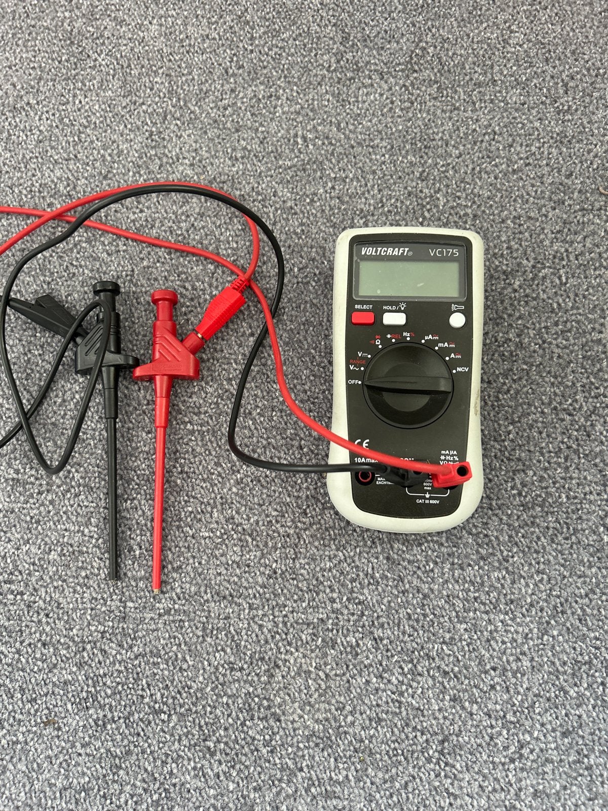 Voltcraft VC175 Digitale Multimeter met meetsnoeren, Ophalen, Zo goed als nieuw, Multimeter