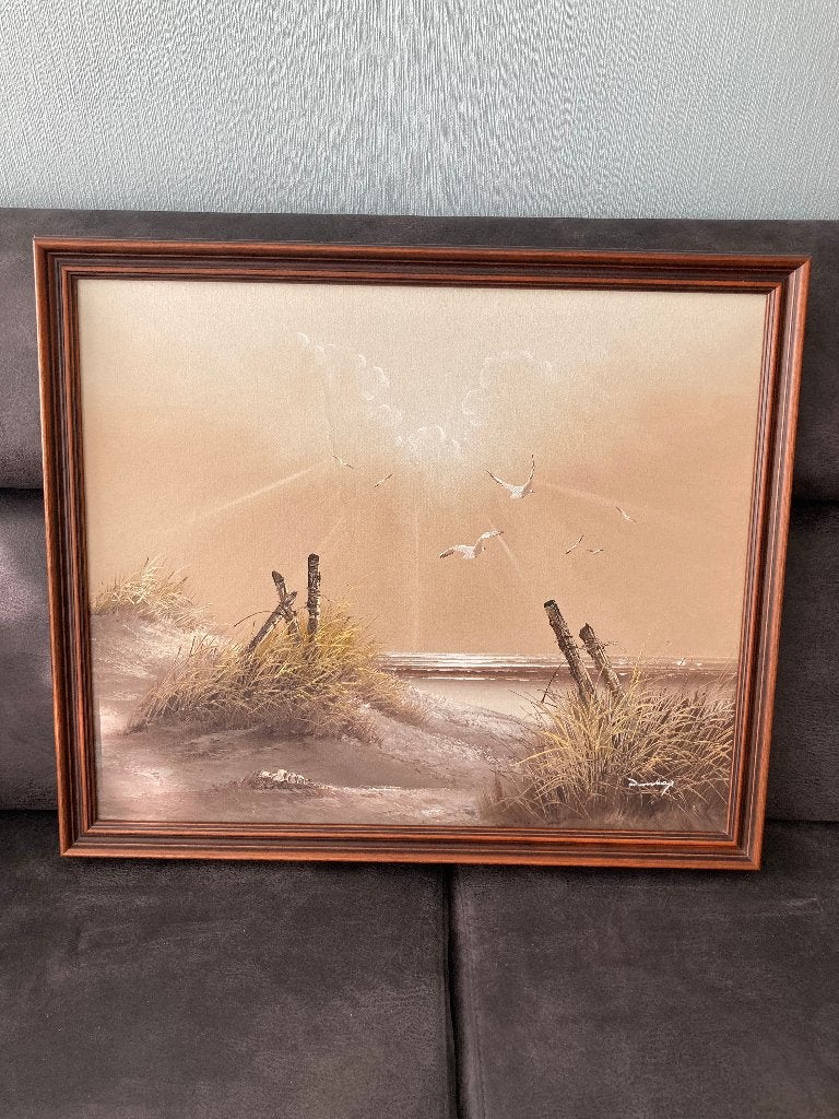 schilderij, Ophalen, Olieverf, Landschap, Doek