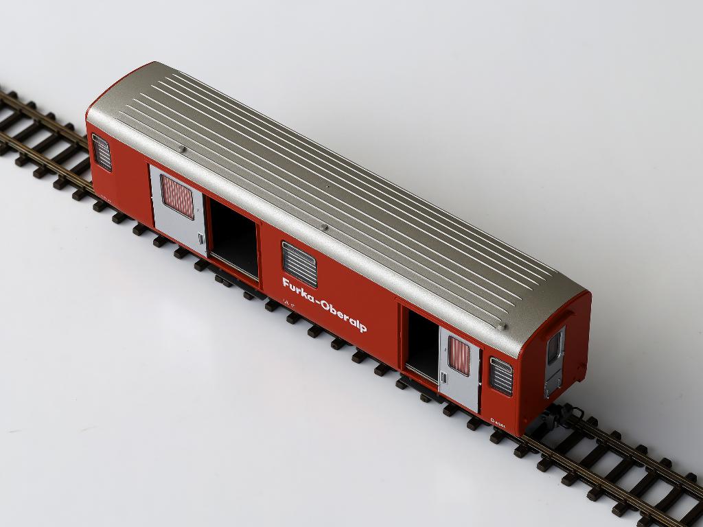 Bemo Furka-Oberalp Bagagewagon D 4343 (FO), H0m, Overige merken, Gelijkstroom, Ophalen of Verzenden, Analoog