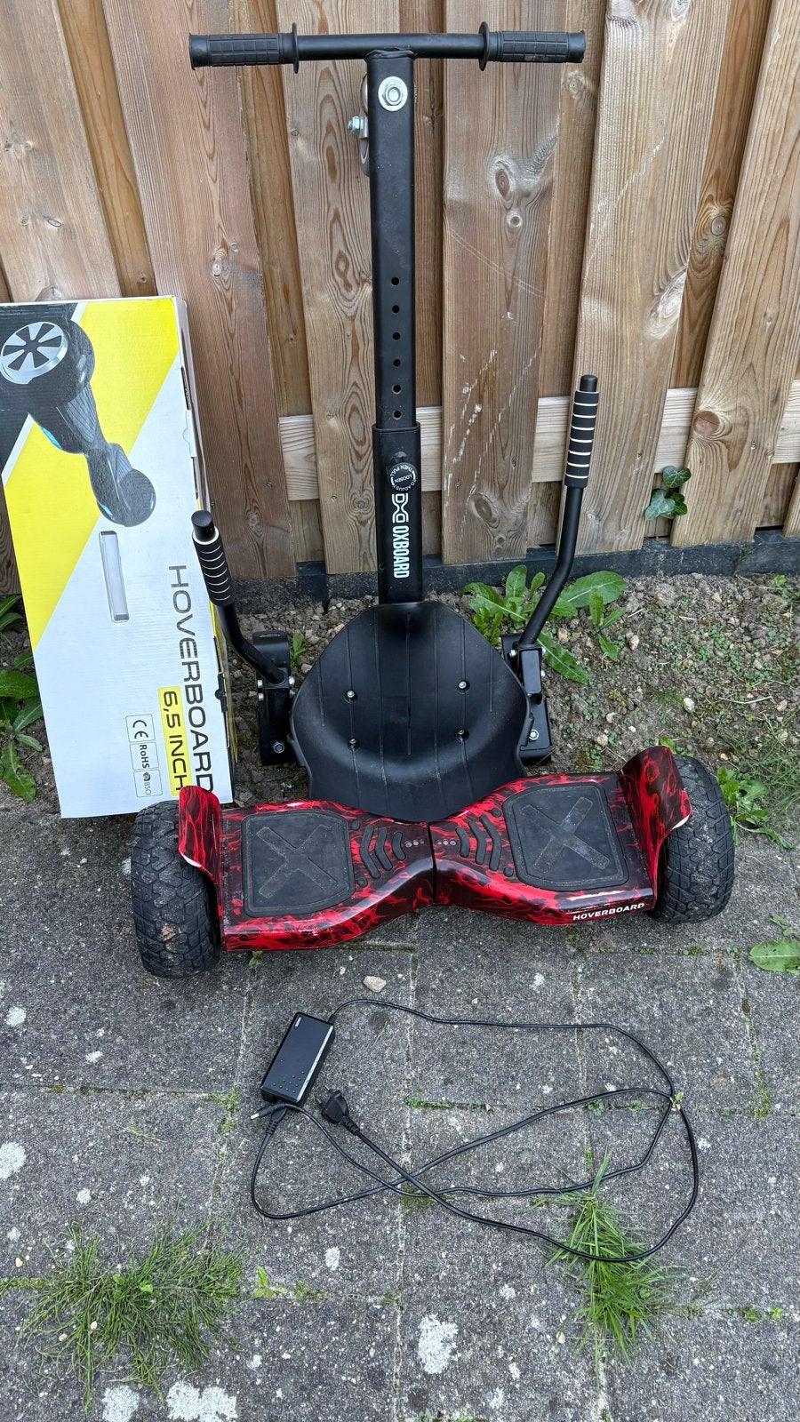 Hoverboard met oxboard en lader, Ophalen of Verzenden, Zo goed als nieuw, Overige typen