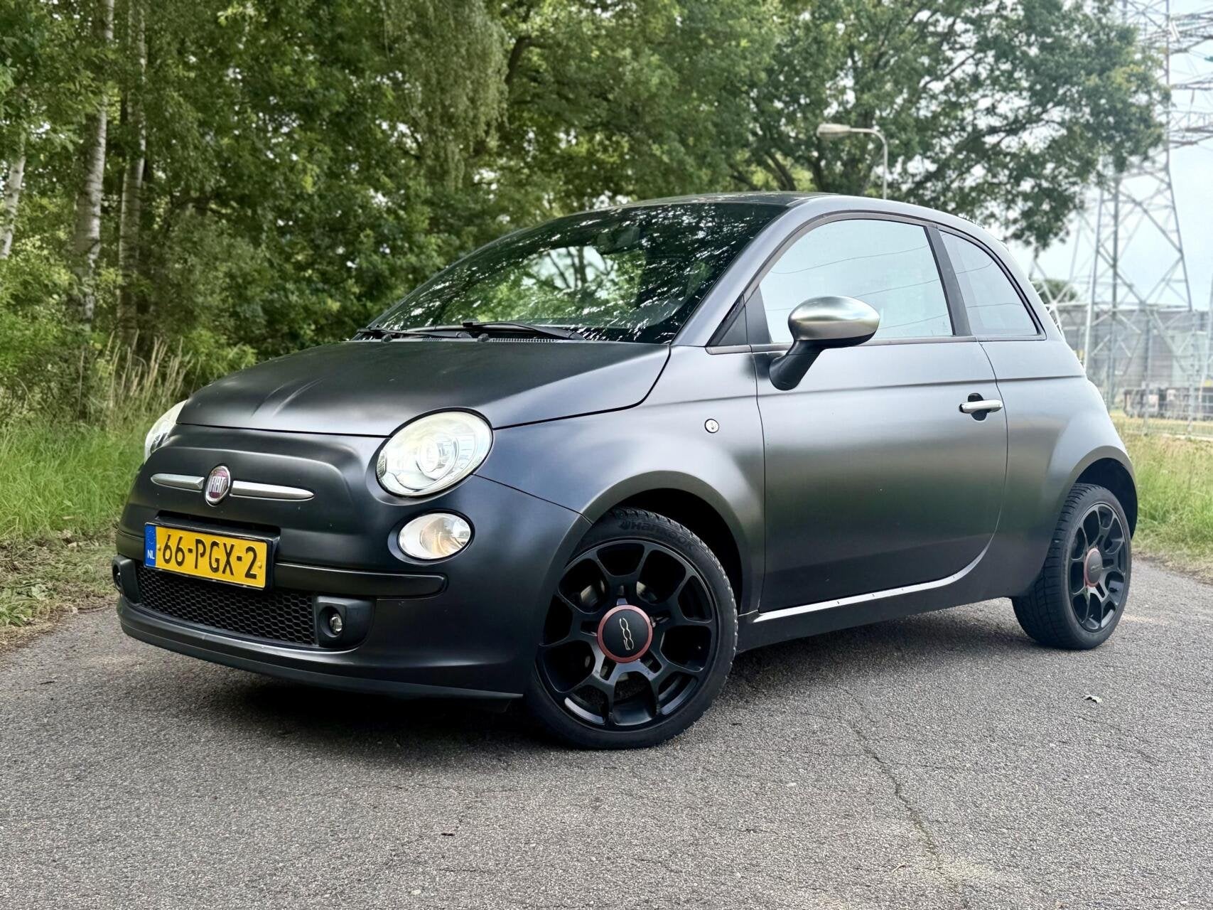 Fiat 500 0.9 TwinAir Blackjack Xenon Leder Clima NAP ✅, Auto's, Voorwielaandrijving, Euro 5, 86 pk, Gebruikt