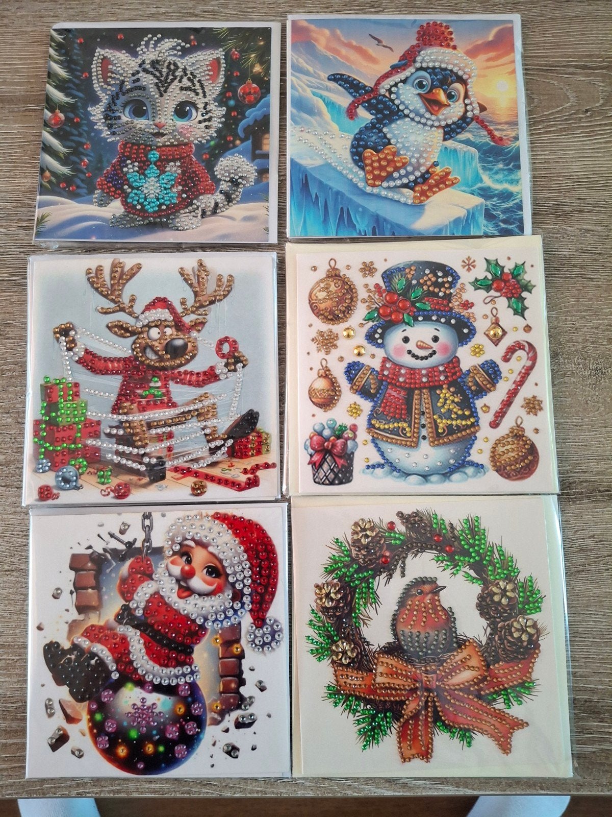 Zelfgemaakte diamond painting kaarten, Hobby en Vrije tijd, Kaarten | Zelf maken, Ophalen of Verzenden, Nieuw, Overige thema's