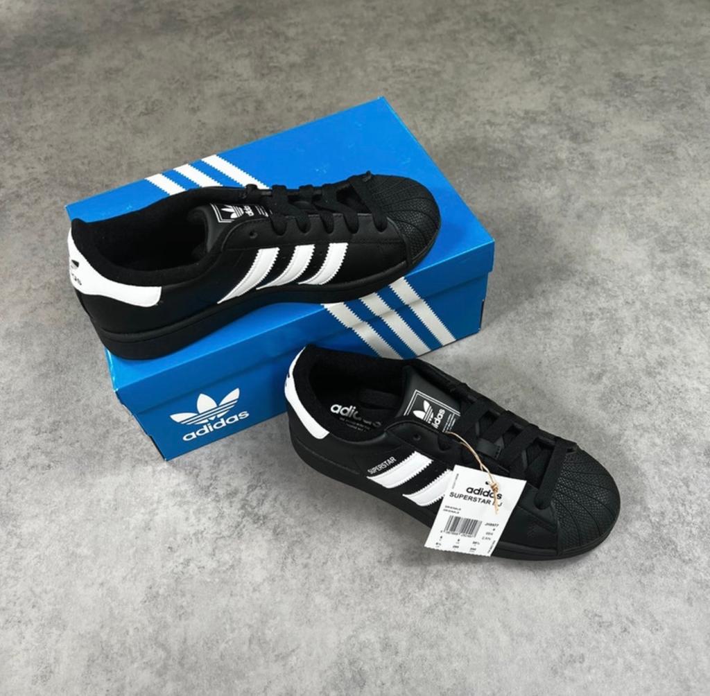 Adidas Superstar II J Sneakers Zwart Maat 39 1/3 Nieuw, Zwart, Vintagie, Haulerwijk, Nieuw