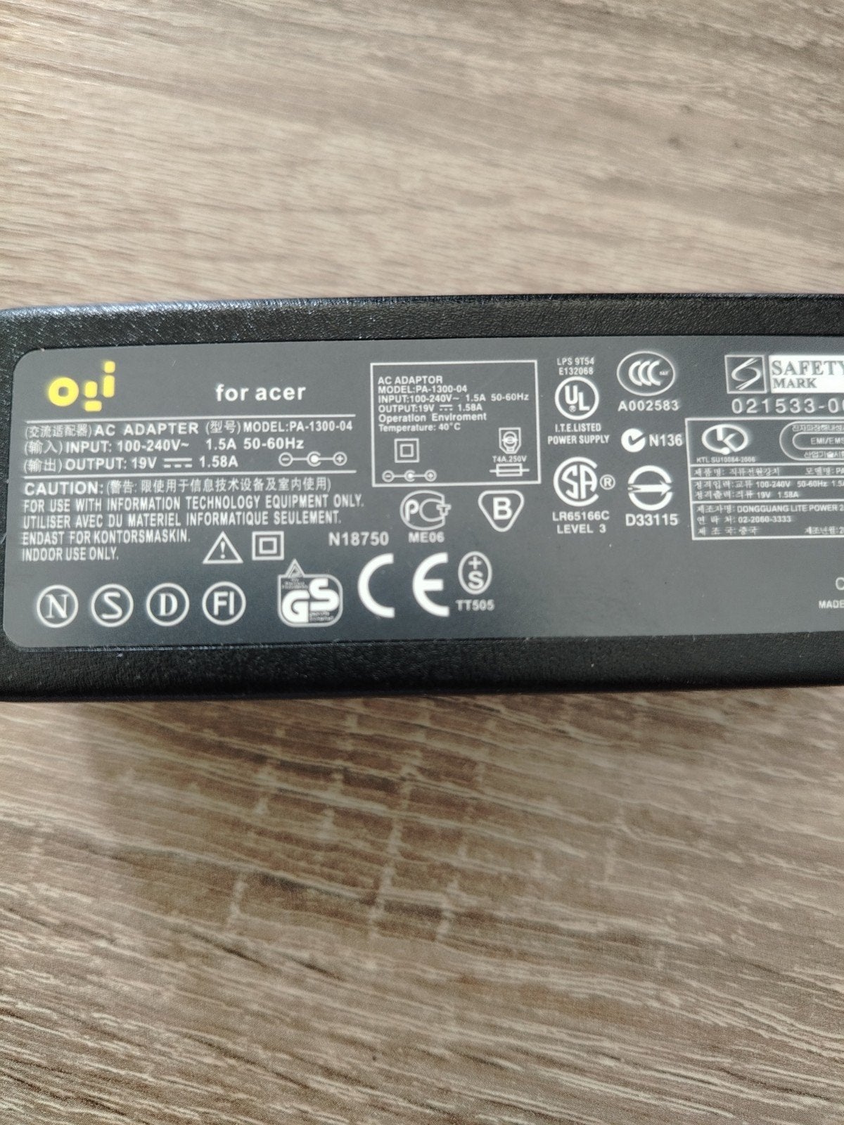 Laptop Oplader voor Acer laptops - 19V 1.58A, Ophalen of Verzenden, Nieuw, Acer (compatibel)