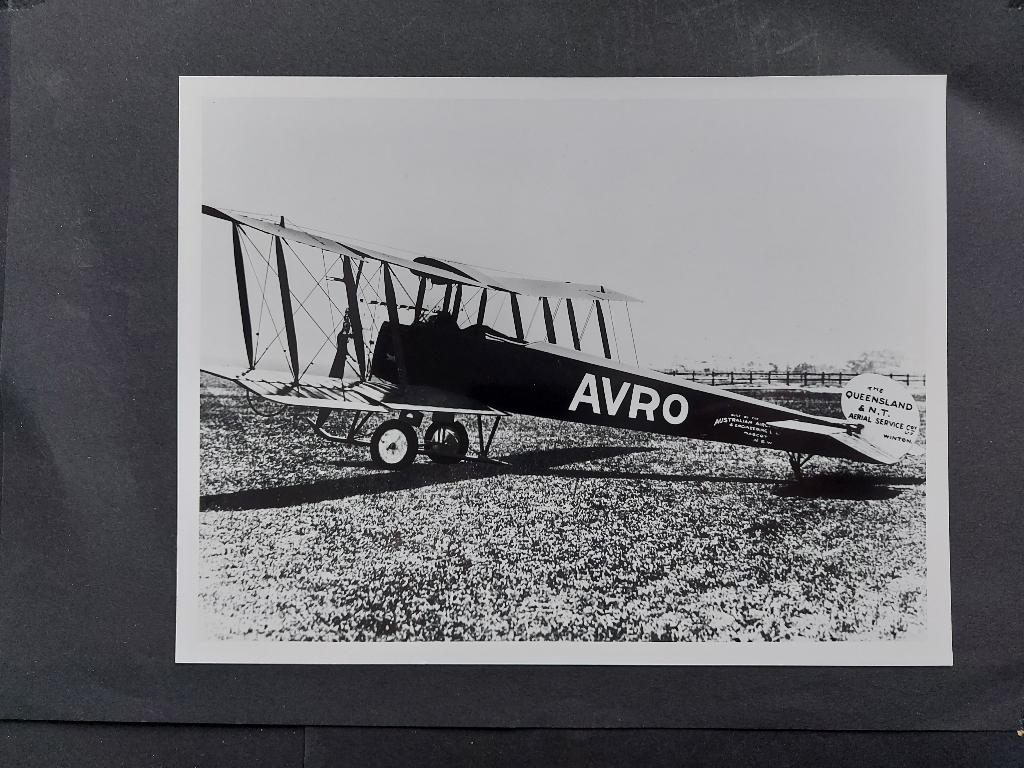 Foto van een Qantas Avro 504K (F1024), Ophalen of Verzenden, Gebruikt, Kaart, Foto of Prent