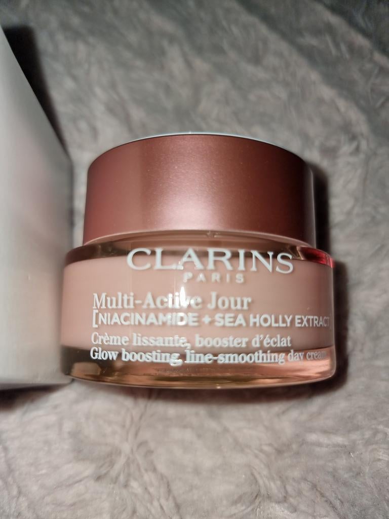 Clarins Multi Active Dagcrème met niacinamide 50 ml Nieuw, Verzenden, Nieuw, Gehele gezicht