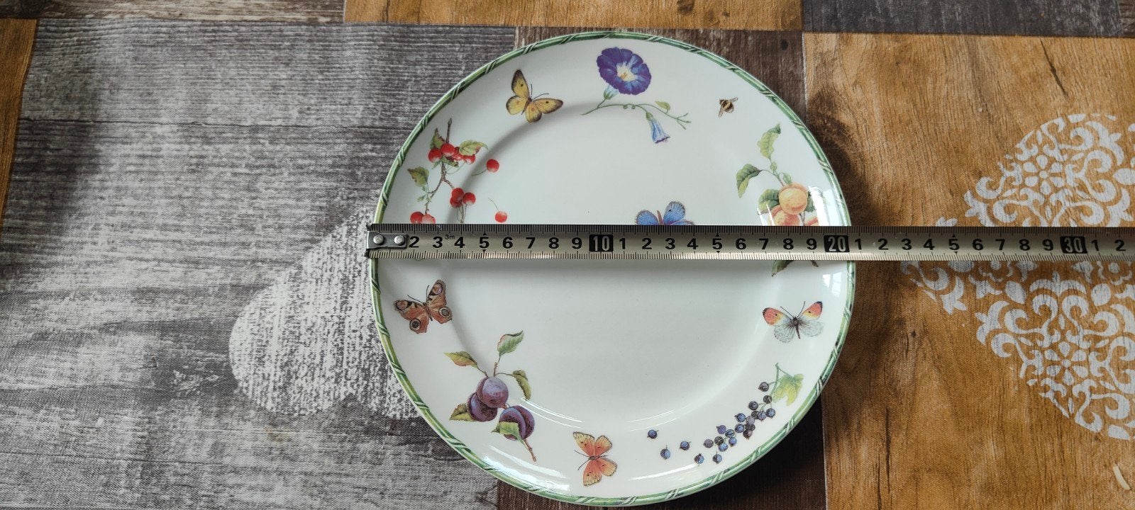 Jbs fruit & flowers borden set 7 soepborden en 16 kleine, Ophalen of Verzenden