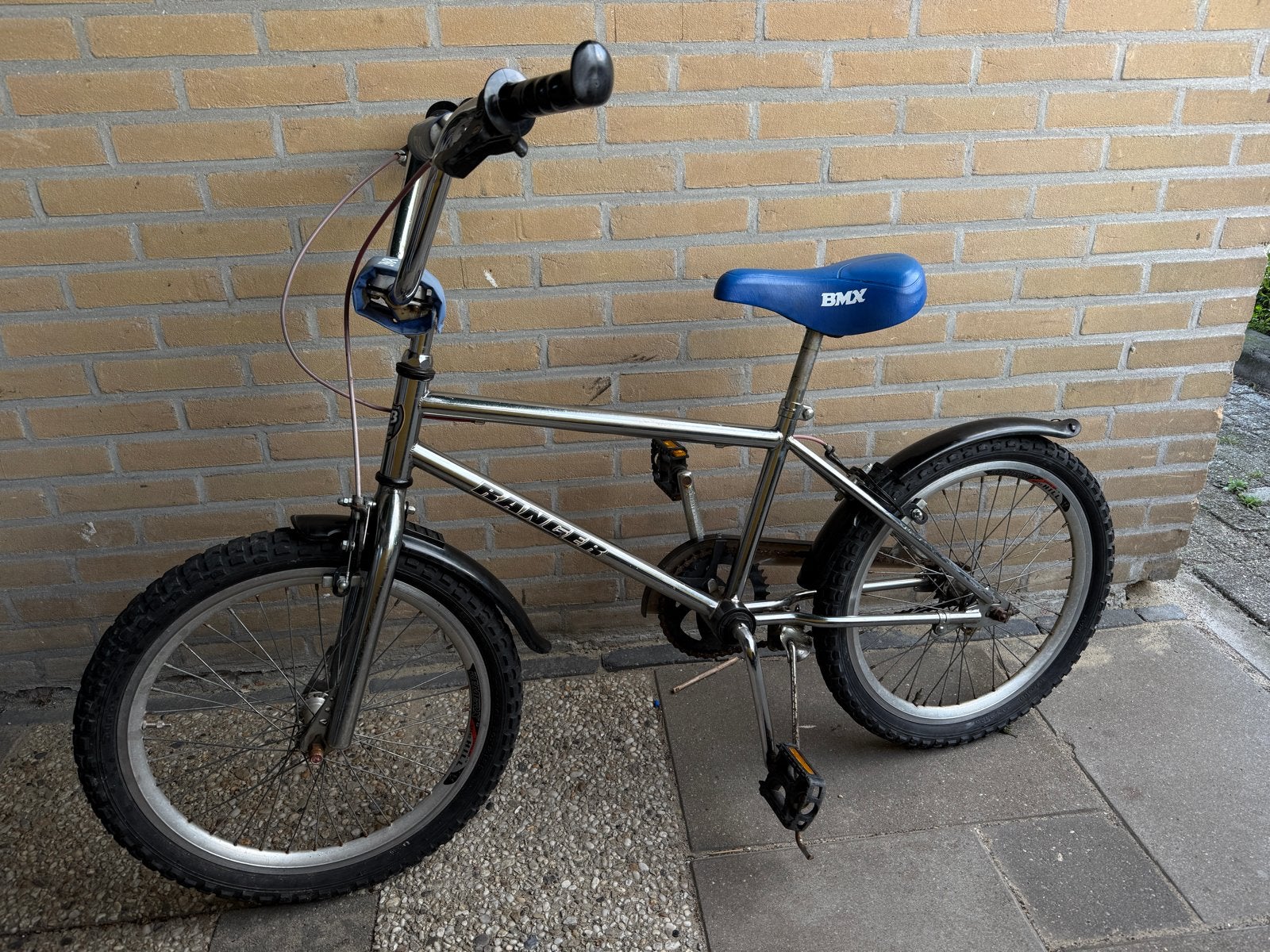 BMX 20" oldschool - kijp+terugtraprem + extra wielen, Ophalen, Terugtraprem, Staal, 16 tot 20 inch