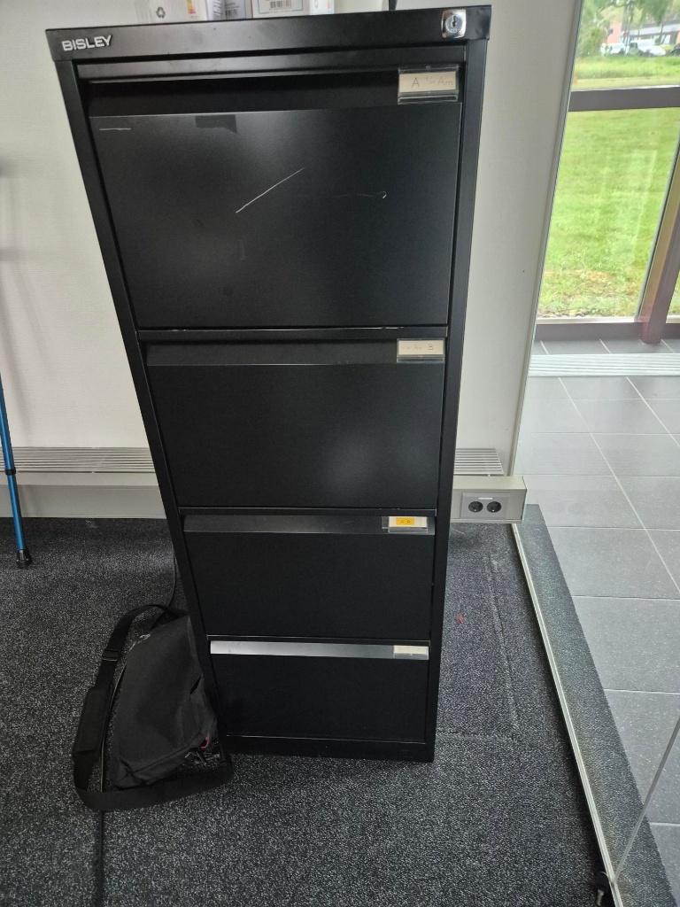 Bisley 4-laden dossierkast - 132x47x62 cm, Huis en Inrichting, Kasten | Ladekasten, Ophalen, Gebruikt, 50 tot 100 cm, 3 of 4 laden