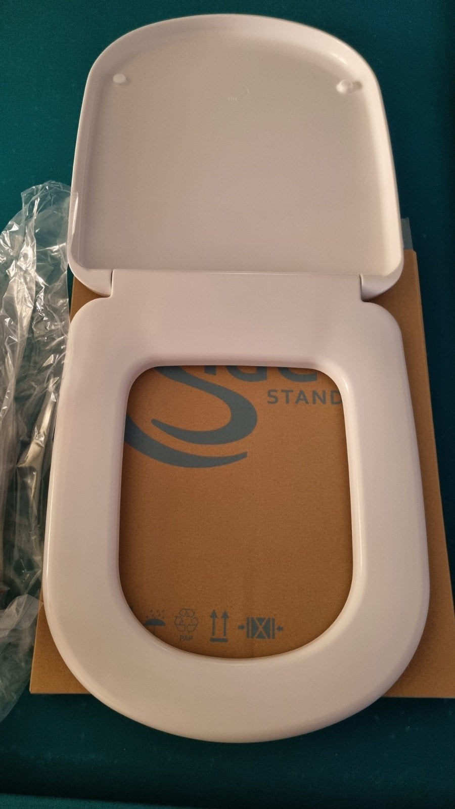Ideal Standard WC bril Tempo/Kheops toiletzitting wit T67930, Ophalen of Verzenden, Nieuw, Toilet
