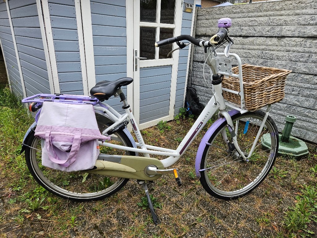 Batavus Mambo fiets met mand en fietstassen in goede staat, Fietsen en Brommers, Fietsen | Dames | Damesfietsen, Ophalen, Gebruikt
