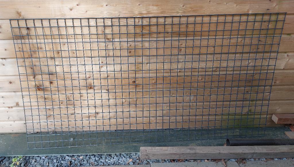 Gaasrek  90x180 cm  verzinkt staal met groene PVC coating, Tuin en Terras, Gaas en Draad, Ophalen, Nieuw, 10 tot 20 meter, Gaas