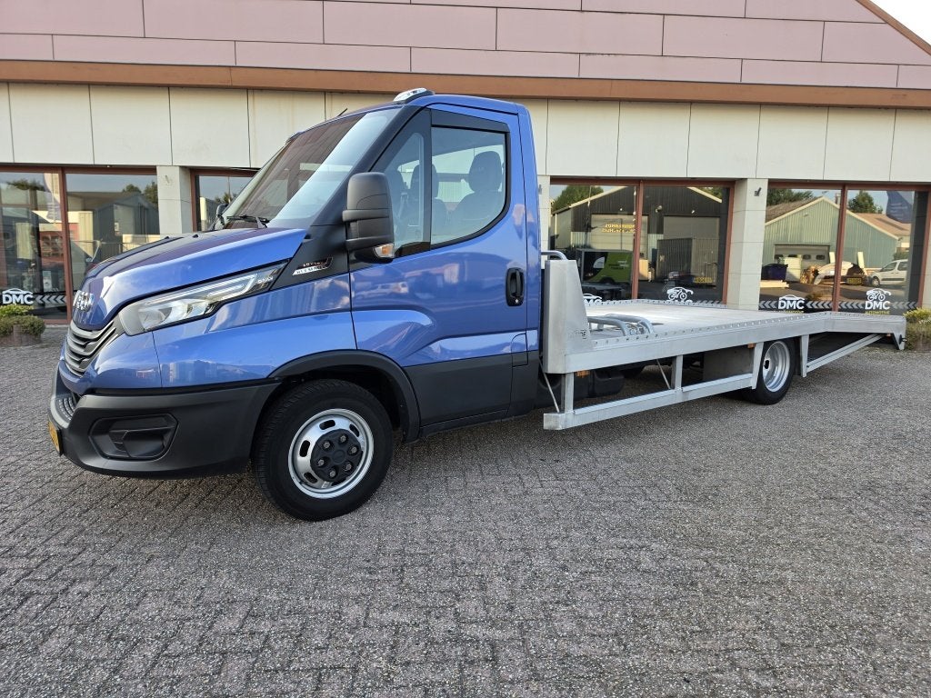 Iveco Daily 40C18 Tijhof Autotransporter Aluminium opbouw |, Gebruikt, Euro 6, 4 cilinders, Blauw