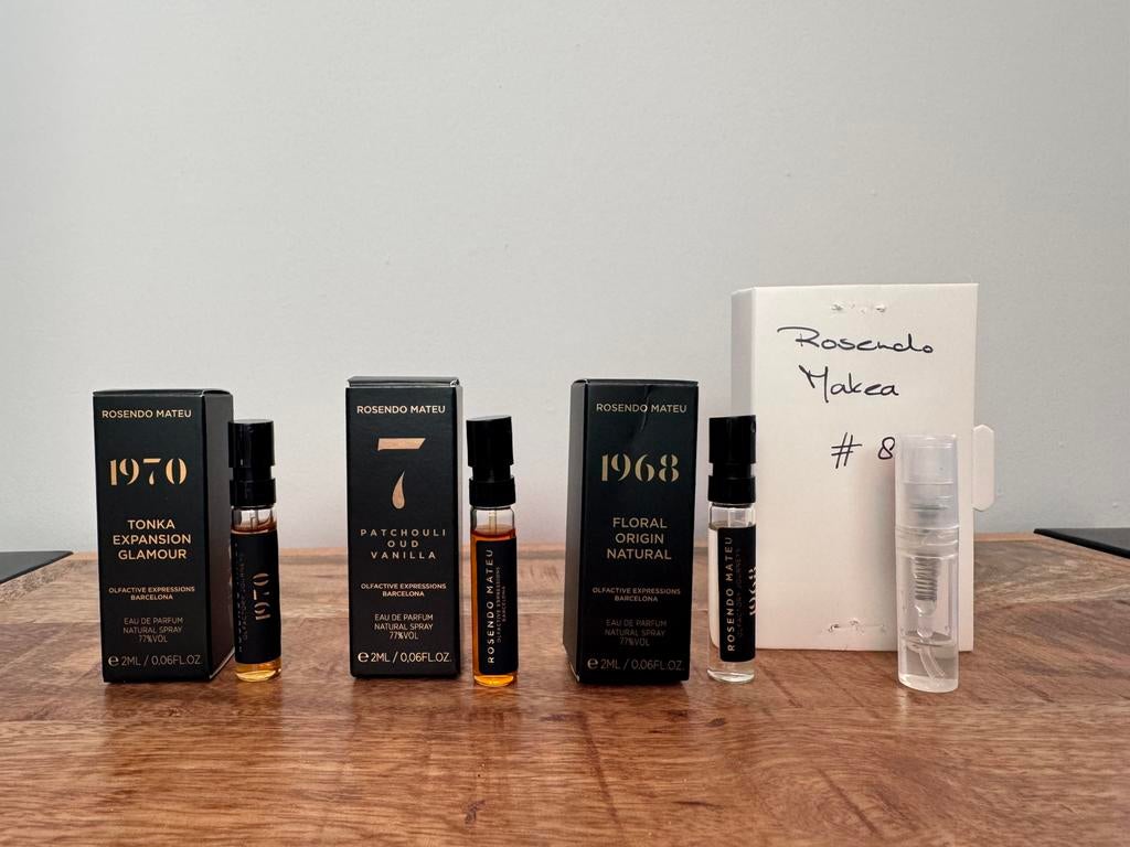 Sampleset Rosendo Mateu 4 stuks, Sieraden, Tassen en Uiterlijk, Ophalen of Verzenden, Zo goed als nieuw