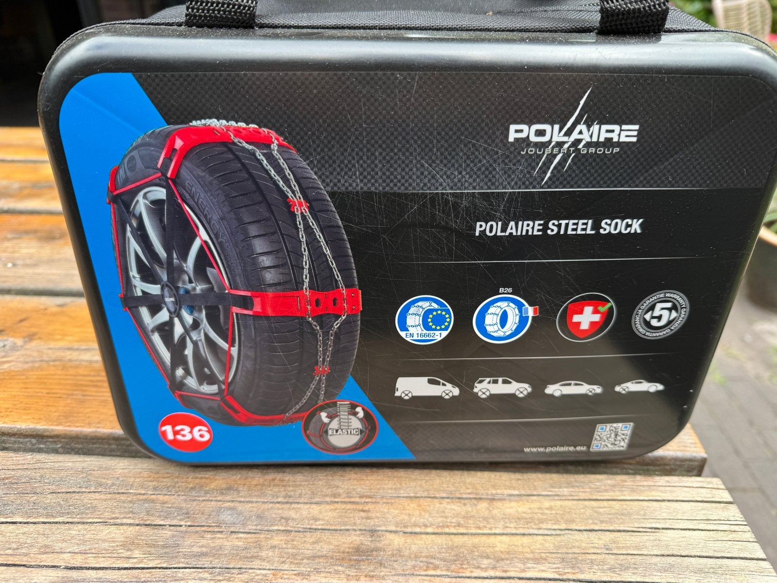 Polaire Steel Sock Sneeuwkettingen Maat 136, Ophalen, Zo goed als nieuw