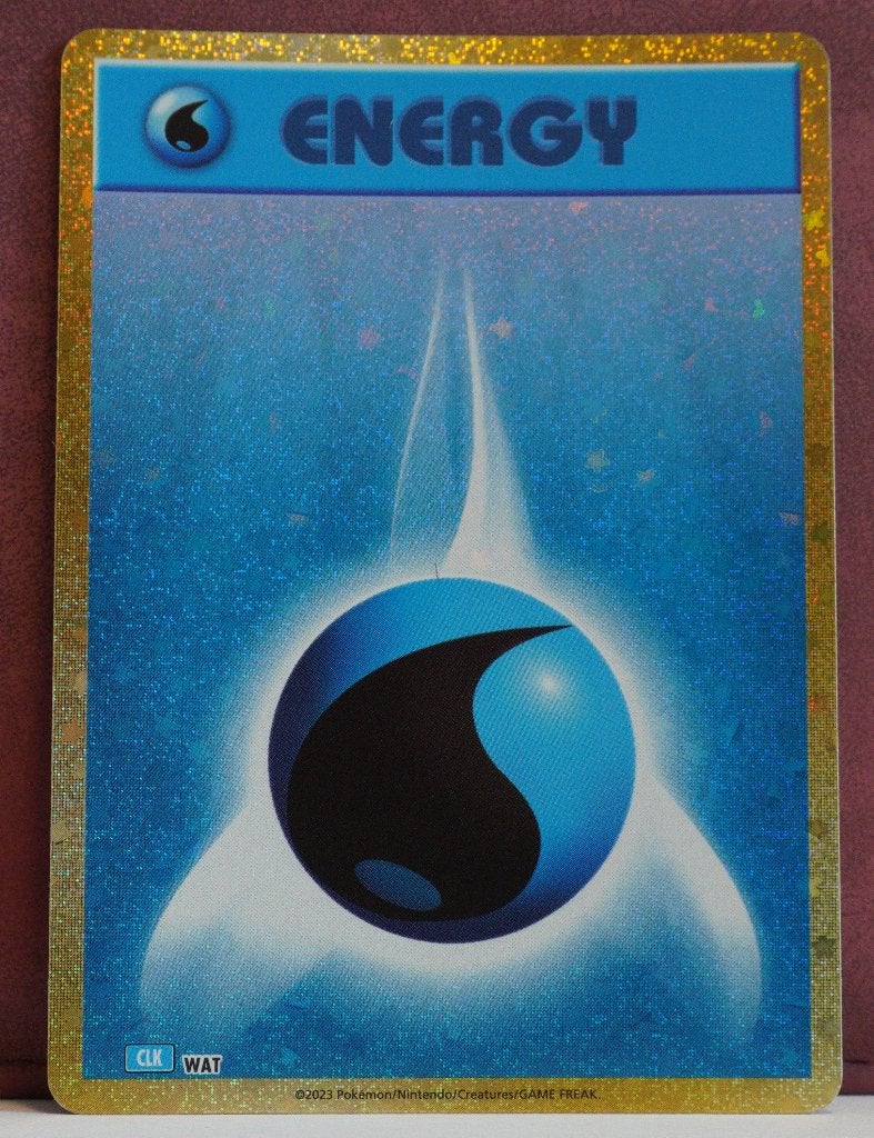Water Energy Holo Blastoise & Suicune EX Deck Pokémon Kaart, Ophalen of Verzenden, Nieuw, Losse kaart