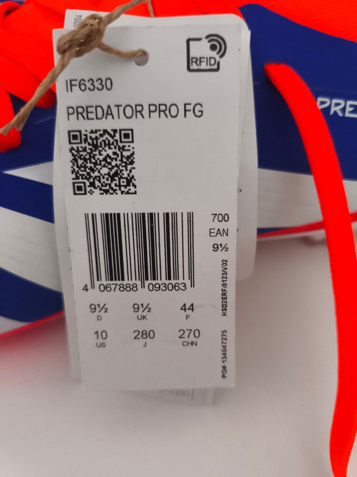 Adidas Predator Pro FG Voetbalschoenen - Maat 44, Sport en Fitness, Voetbal, Maat XS of kleiner, Schoenen, Nieuw, Ophalen of Verzenden