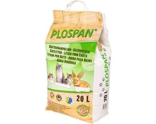 PLOSPAN Kattenbakvulling houtkorrels 20 L 5X, Dieren en Toebehoren, Ophalen, Nieuw, Gesloten