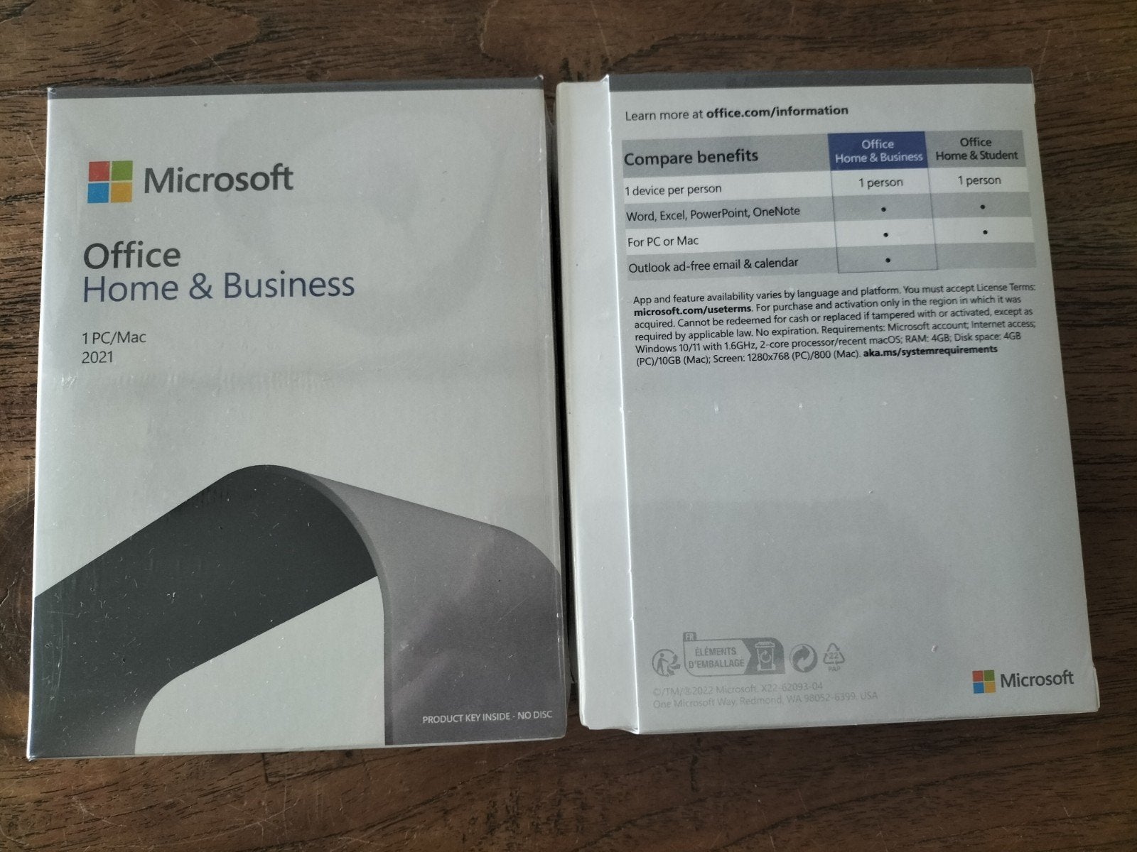 Microsoft Office Home & Business 2021 (1 PC/Mac), Computers en Software, Besturingssoftware, Ophalen of Verzenden, Nieuw