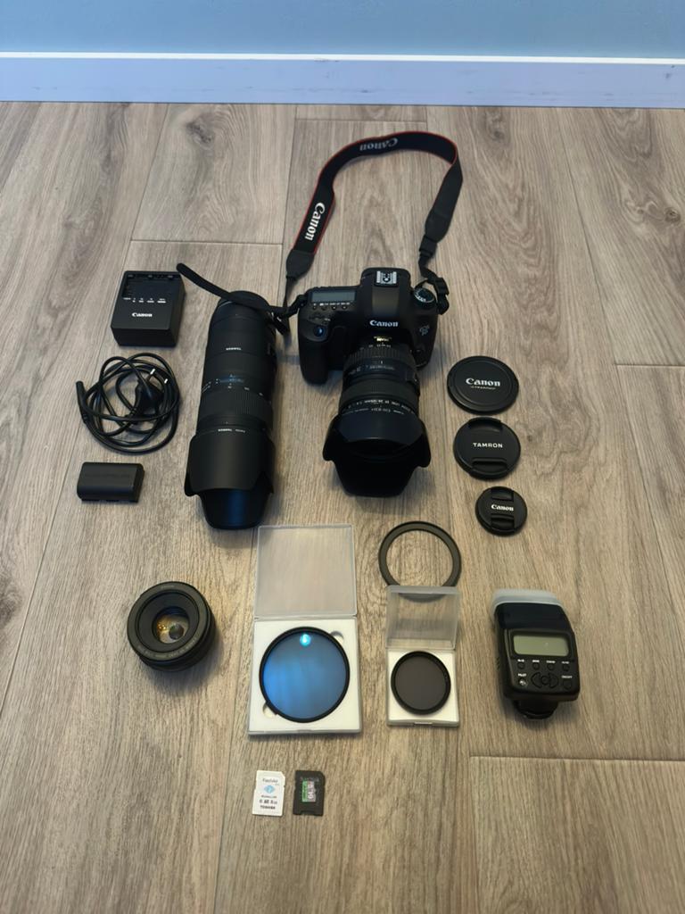 Canon 5D Mark III + lenzen + flitser + veel accessoires, Audio, Tv en Foto, Fotocamera's Digitaal, Spiegelreflex, Canon, 22 Megapixel