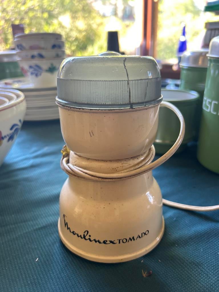 Vintage Moulinex Tomado Kruidenmolen - Crème, Antiek en Kunst, Ophalen of Verzenden