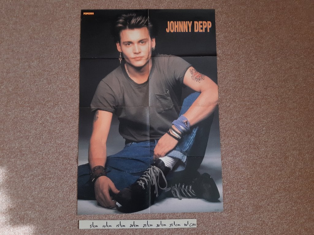 Poster Film Johnny Depp Popcorn Roxette A1 54x80 cm, Rechthoekig Staand, Ophalen of Verzenden, Zo goed als nieuw, A1 t/m A3