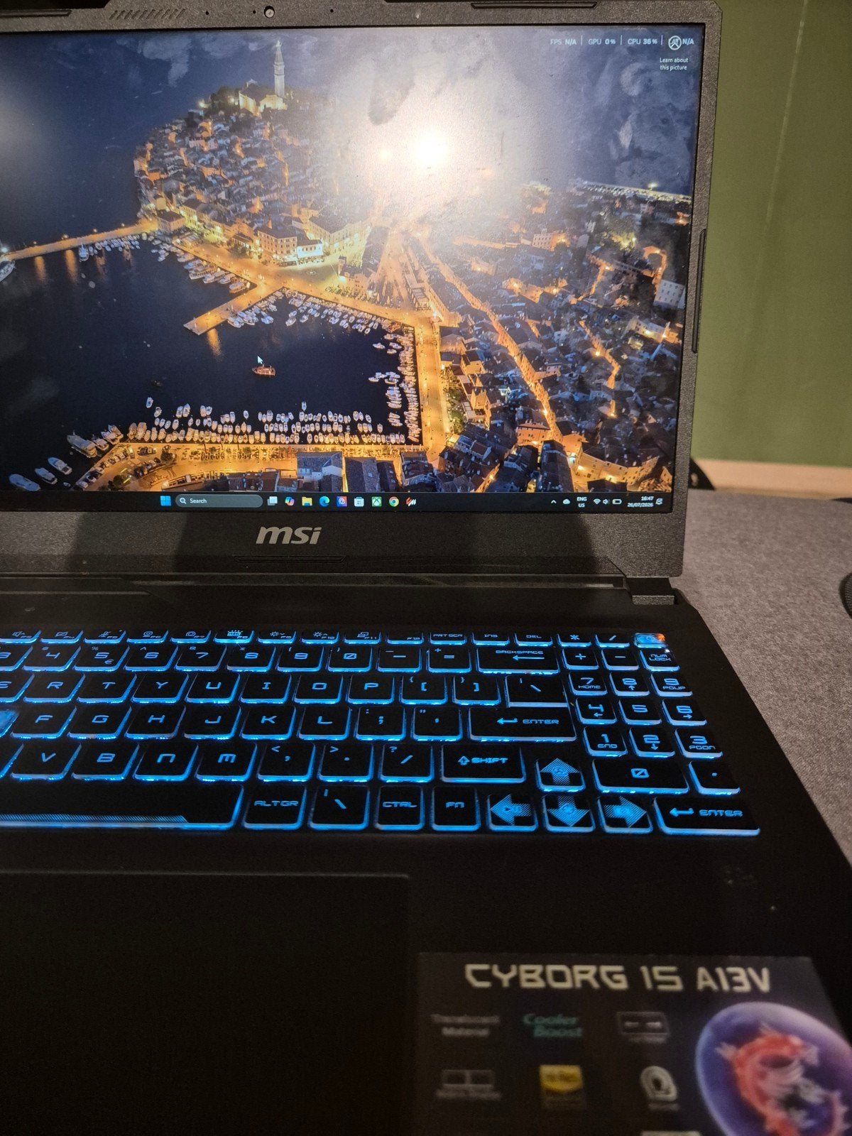MSI Cyborg 15 A13V Gaming Laptop, Computers en Software, Ophalen of Verzenden, Zo goed als nieuw, Gaming, SSD