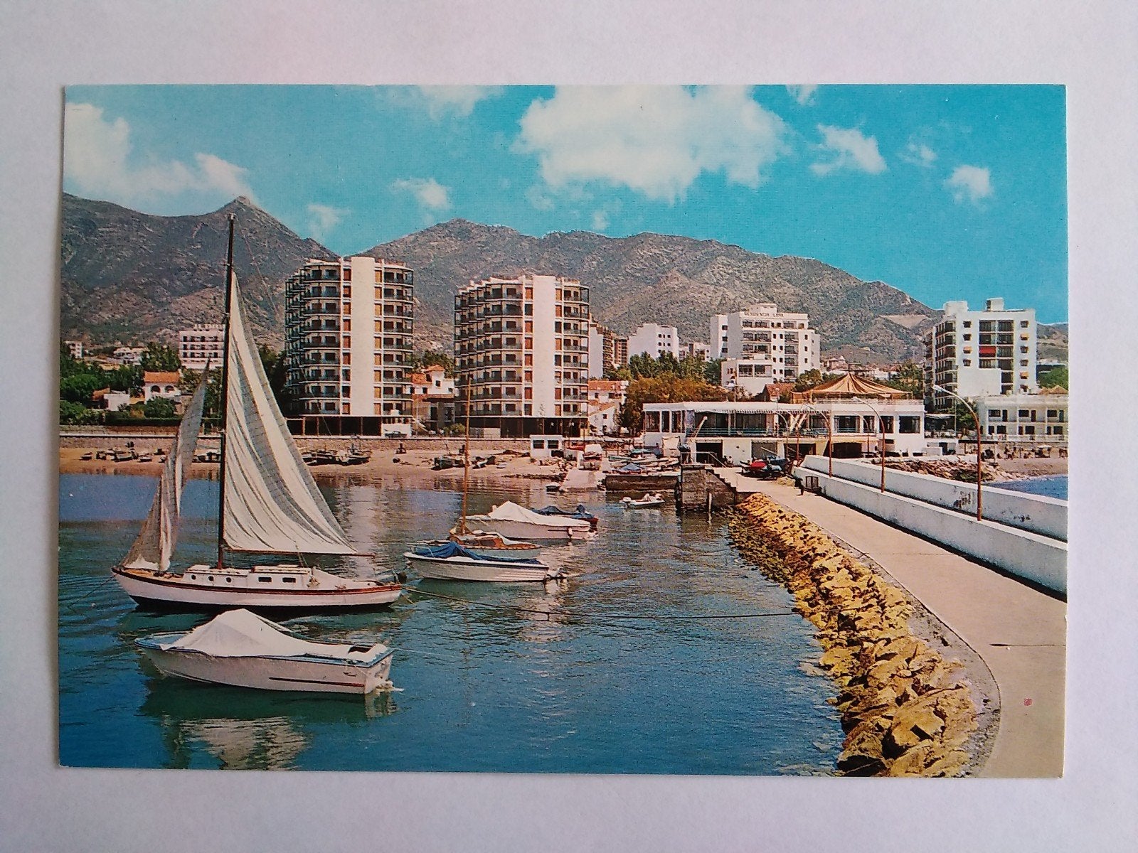 Ansichtkaart Spanje Marbella Haven jaren '70, Verzenden, 1960 tot 1980, Spanje