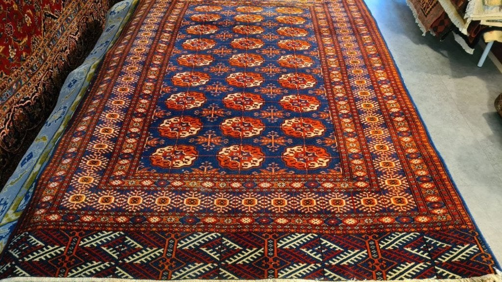 Perzisch tapijt Bochara 185 x 126/Kleed/Kelim/Oosterse/Loper, Ophalen of Verzenden