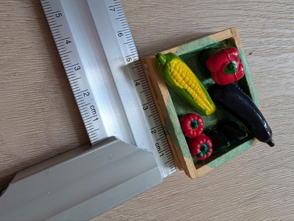 Miniatuur magneet groenten in kistje, Ophalen of Verzenden, Gebruikt