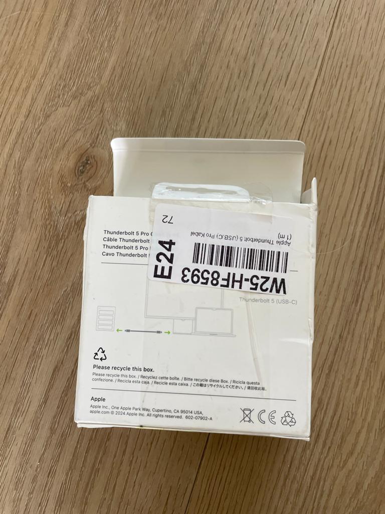 Apple Thunderbolt 5 Pro Kabel (1m) - Nieuw, Ophalen of Verzenden, Nieuw